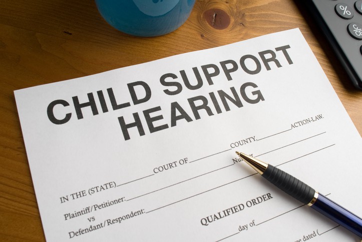 Child support hearing document